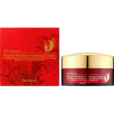 Deoproce Repair Machine Ginseng Cream, 100g.  Крем для лица с экстрактом женьшеня