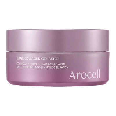 Arocell Super Collagen Gel Patch, 60ea. 84g. Гидрогелевые патчи для век с ПДРН интенсивно увлажняют,