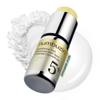 numbuzin No.5 Glutathione TXA Dark Spot Ampoule, 10.7g— концентрированная сыворотка (ампула) для точечной борьбы с пигментацией и выравнивания тона кожи.