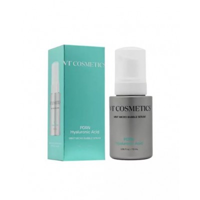 VT Cosmetics PDRN Hyaluronic Acid Mint Micro Bubble Serum, 70ml. Гиалуроновая Мятная Микропузырьковая Сыворотка увлажняет и дает антивозрастной эффект. 