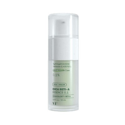 VT Cosmetics Cica Reti-A Essence 0.1, 30ml. Лёгкая бустер-эссенция с ретинолом и центеллой 
