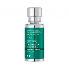 VT Cosmetics Cica Reti-A Essence 0.7, 30ml. Бустер-эссенция с высокой концентрацией ретинола и центеллой VT Cosmetics Cica Reti-A Essence 0.7, 30ml. Бустер-эссенция с высокой концентрацией ретинола и центеллой