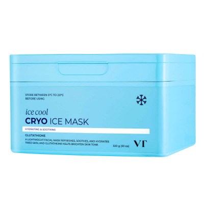 VT Cosmetics Cryo Ice Mask, 350g., 30ea. Набор охлаждающих тканевых масок с глутатионом 30шт,