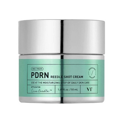 VT Cosmetics PDRN Reedle Shot Cream, 30ml. Крем для упругости кожи с ПДРН и микроиглами 