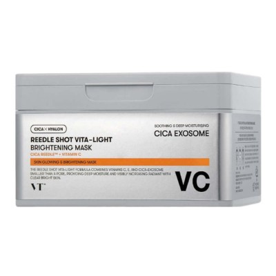 VT Cosmetics Reedle Shot Vita-Light Brightening Mask, 350g. 30ea. Набор осветляющих тканевых масок с микроиглами 350g., 30шт