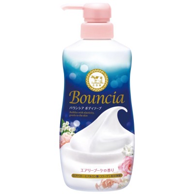 BOUNCIA COW BRAND Premium Body Washes, Airy Boquet Rose, 480 ml. Гель для душа премиум-класса, Аромат «Воздушный букет роз», 480 мл.