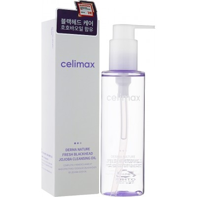 Celimax Derma Nature Fresh Blackhead Jojoba Cleansing Oil, 150ml. Гидрофильное масло для ежедневного очищения лица
