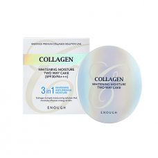 Enough Collagen Whitening Moisture Two Way Cake SPF30 PA+++ Осветляющая пудра со сменным блоком 