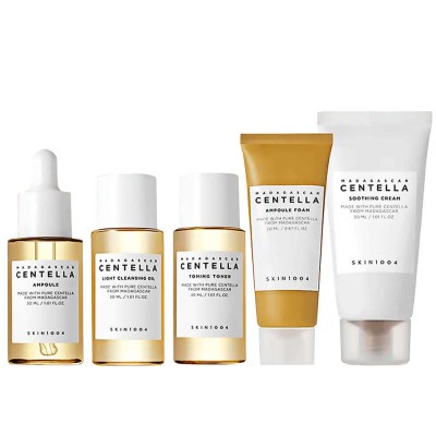 SKIN1004 Madagascar Centella Travel Kit Дорожный набор миниатюр с центеллой из 5 средств линейки