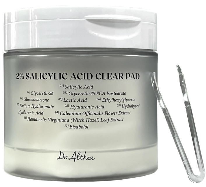 Dr. Althea 2% Salicylic Acid Clear Pad 170ml., 60ea. Тонер-пэды отшелушивающиe для лица с салициловой кислотой 2% 170 мл, 60 шт. Dr. Althea 2% Salicylic Acid Clear Pad 170ml., 60ea. Тонер-пэды отшелушивающиe для лица с салициловой кислотой 2% 170 мл, 60 шт.