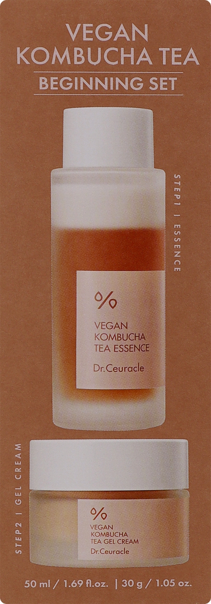 Dr.Ceuracle Vegan Kombucha Tea Beginning Set (f/essence/50ml + f/cr/30g) Набор для ухода за кожей с чаем комбуча (эссенция 50 мл + крем 30 г) Dr.Ceuracle Vegan Kombucha Tea Beginning Set (f/essence/50ml + f/cr/30g) Набор для ухода за кожей с чаем комбуча (эссенция 50 мл + крем 30 г)