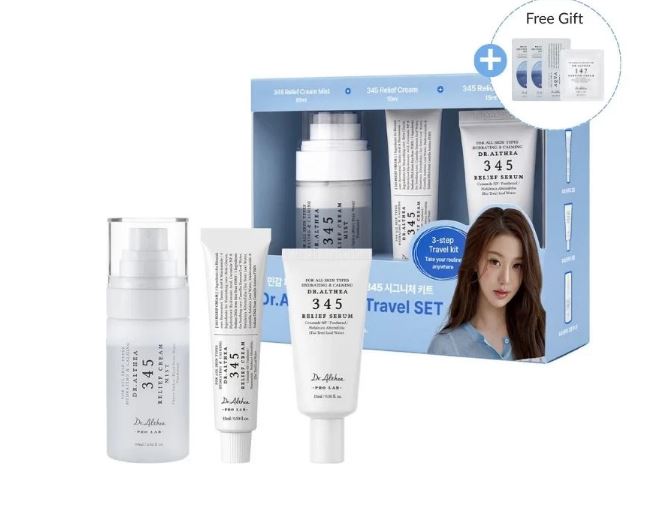 Dr.Althea 345 Travel SET — компактный дорожный набор для ежедневного ухода за кожей
