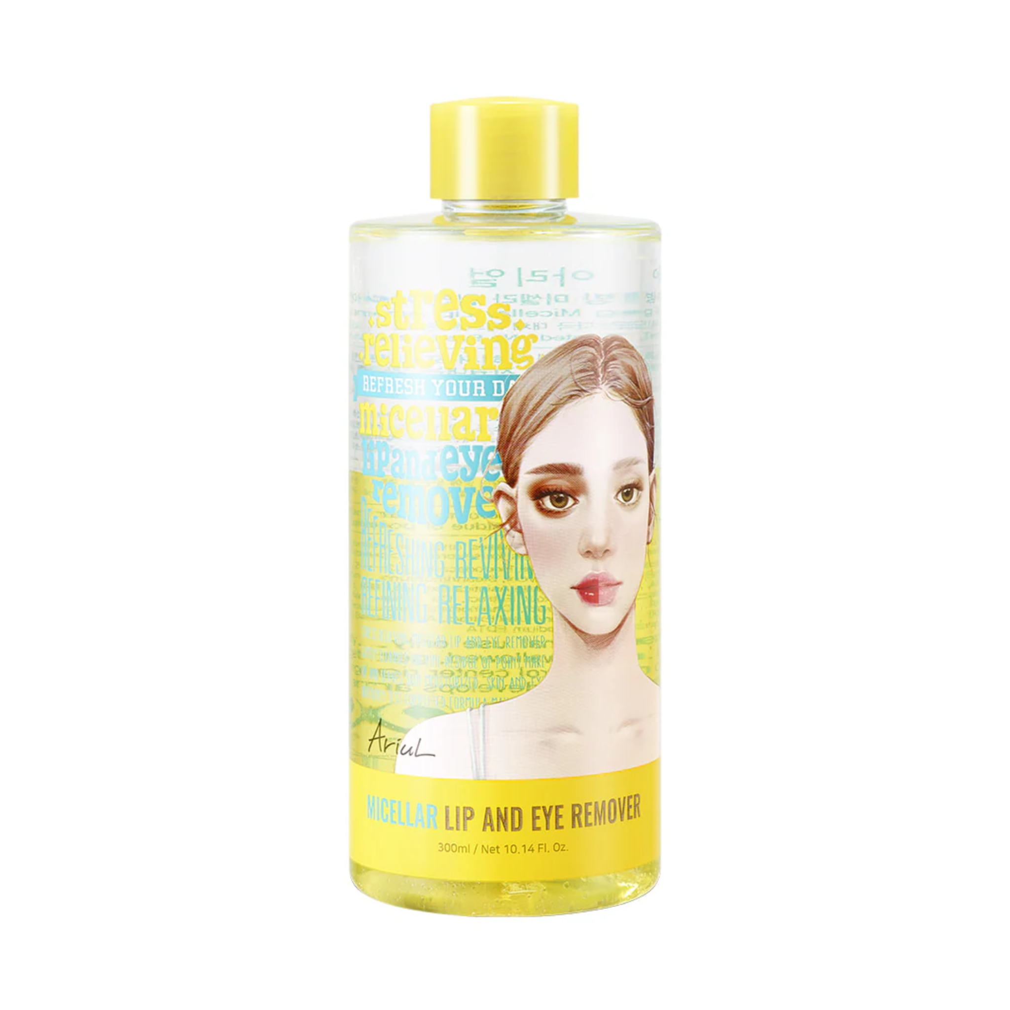 Ariul, Stress Relieving micellar lip and eye remover, 300ml. Успокаивающее мицеллярное средство для снятия макияжа с глаз и губ