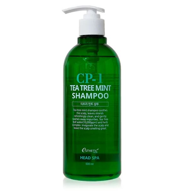 Esthetic House CP-1 Tea Tree Mint Shampoo, 500ml. Успокаивающий шампунь для волос с чайным деревом и мятой 